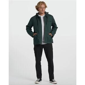 Billabong Barlow Hooded Jacket in Dark Forest Large